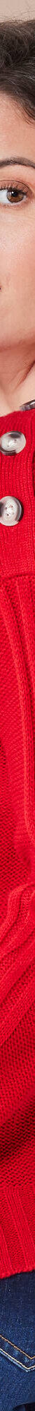 Pull col rond maille fantaisie (rouge) Pull col rond maille fantaisie (rouge)